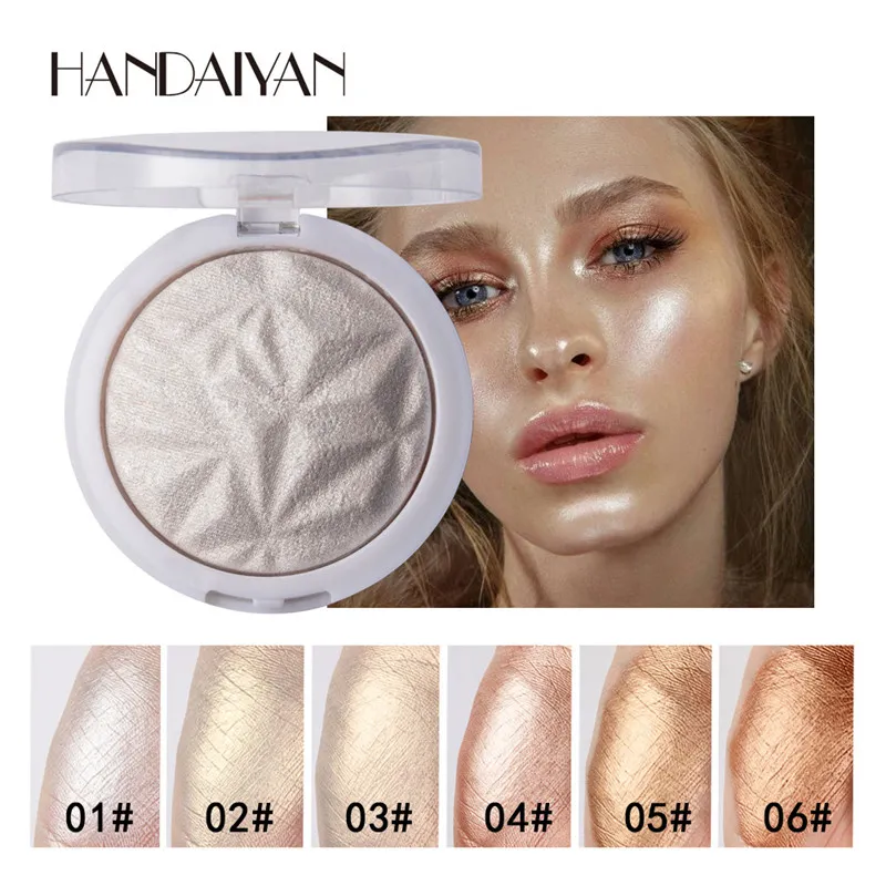 HANDAIYAN maquillage miroitant surligneur beauté paillettes surligneur Palette lueur Contour poudre illuminateur Maquiagem cosmétiques