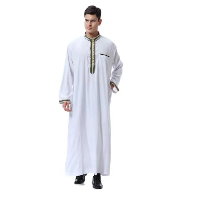 Voor man Moslimkostuums Vetement Islamique Kaftan Homme Abaayaa jurk dashdasha Arabic Jalabiya Dubai Jubba Galabia sets