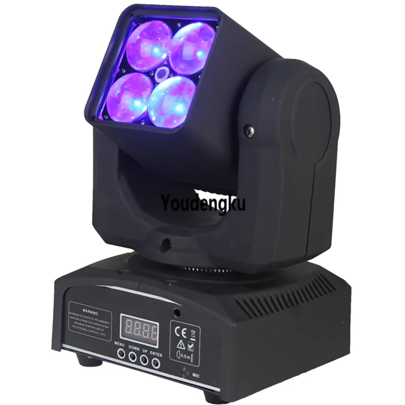 Luz LED para escenario profesional, foco LED móvil Lyre DMX, potencia de  12X12W RGBW, luces LED