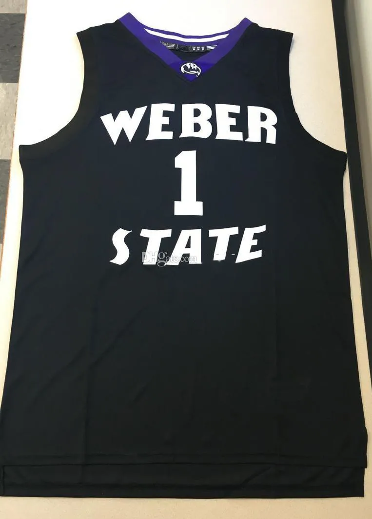 Weber State Wildcats Damian Lillard 1 Retro Basketball Jersey