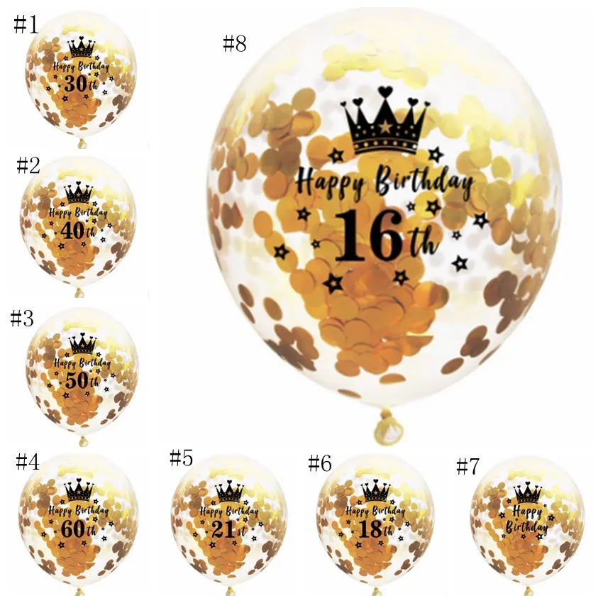 Cartel de feliz cumpleaños número 50 con arco de guirnalda de globos de  confeti, juego de globos de cumpleaños número 50 para mujer, póster rosa de