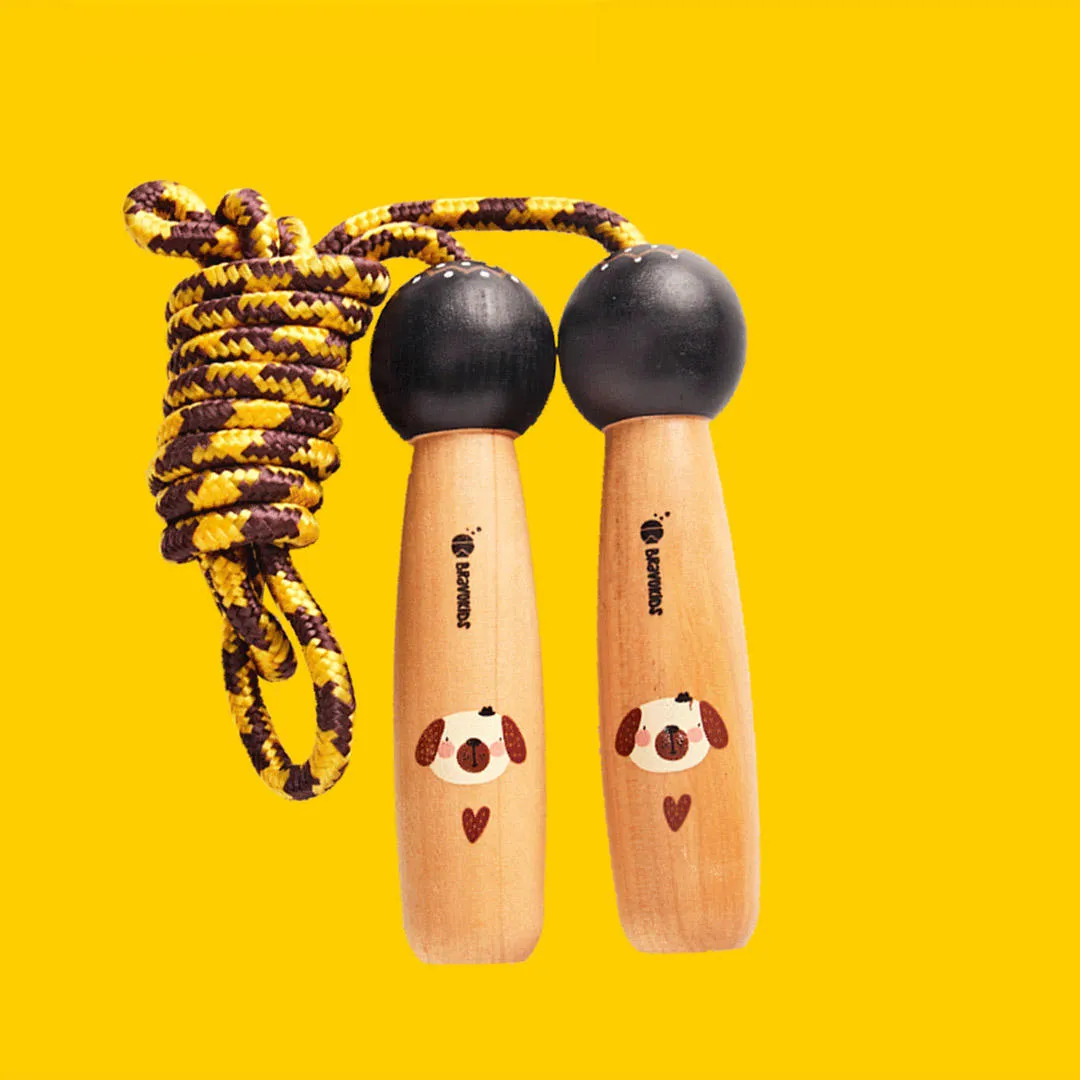 Bravokids Wooden Cartoon Mio Rope Grab For Kids Indoor/Outdoor Sports Fitness Toy From Jetboard