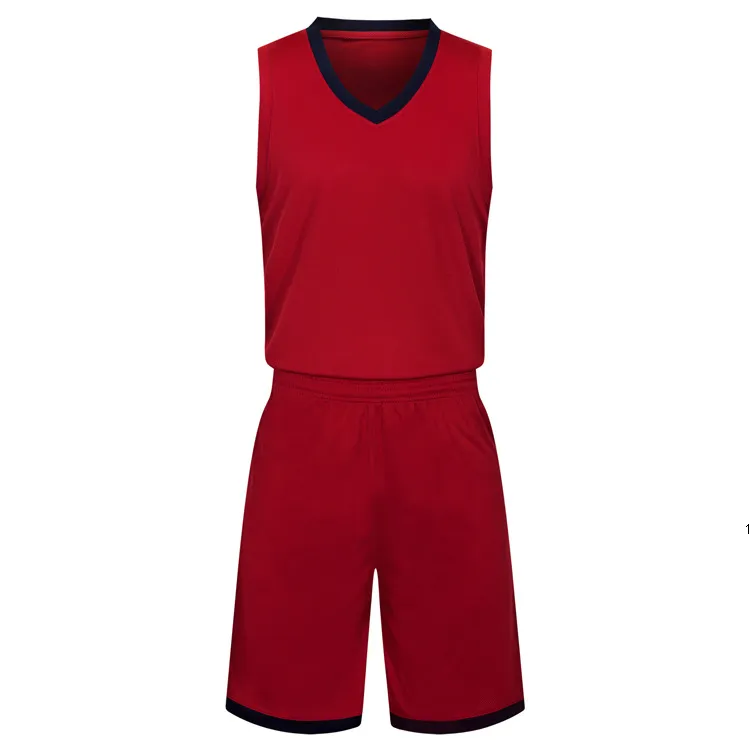 2019 Yeni Boş Basketbol formaları baskılı logosu Erkek boyut S-XXL ucuz fiyat hızlı kaliteli Koyu Kırmızı DR0022r nakliye