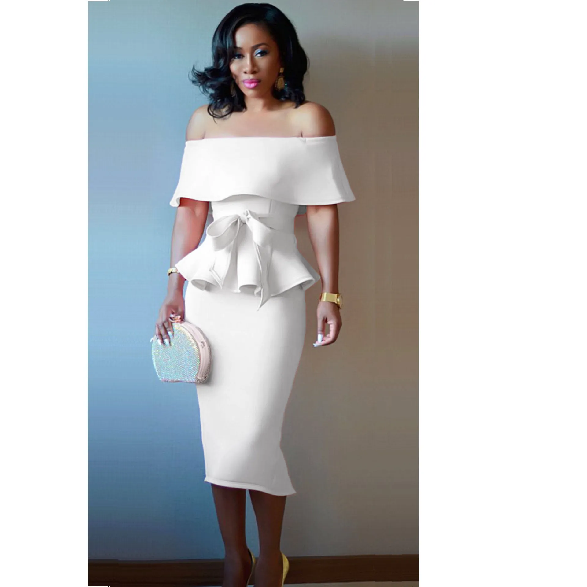 Fashion Women Dress Sexy Dress Two Piece Dress Vintage Summer