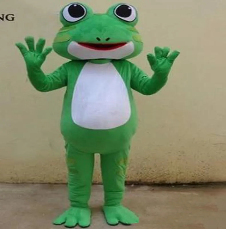 2019 usine chaude nouvelle grenouille vêtements Costume de mascotte personnage adulte Costume de mascotte Kermit Costume de fête de vacances