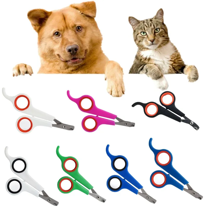 Dog Nail Clippers Cat Claw Pet Nailclippers Supplies Stainless Steel Pet Nails Claw Trimmer Grooming Scissors Cutter