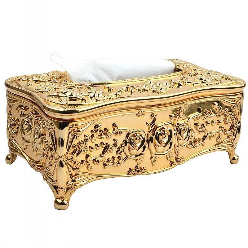 Boîte à mouchoirs en acrylique de Style européen de luxe, mouchoir KTV porte-papier hygiénique, accessoires de Table, boîtes étanches entières 193G