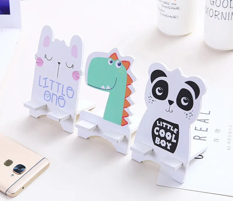 DIY Animal Wooden Phone Stand Level Set Cute Panda And Cat Design, Cartoon  Holder For Desktop Phone Support And Gifting From Bigtech, $1.01