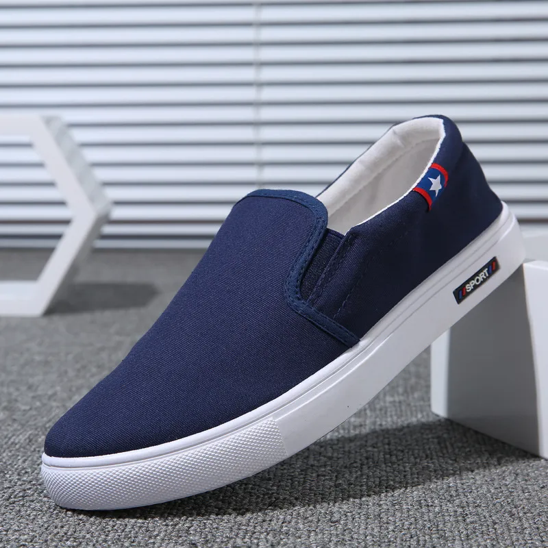 Zomer schoenen Trend One Pedal Lazy Man Heren Koreaanse versie van Casual Shoes 100 Board Shoes Lao Ping and Lazy