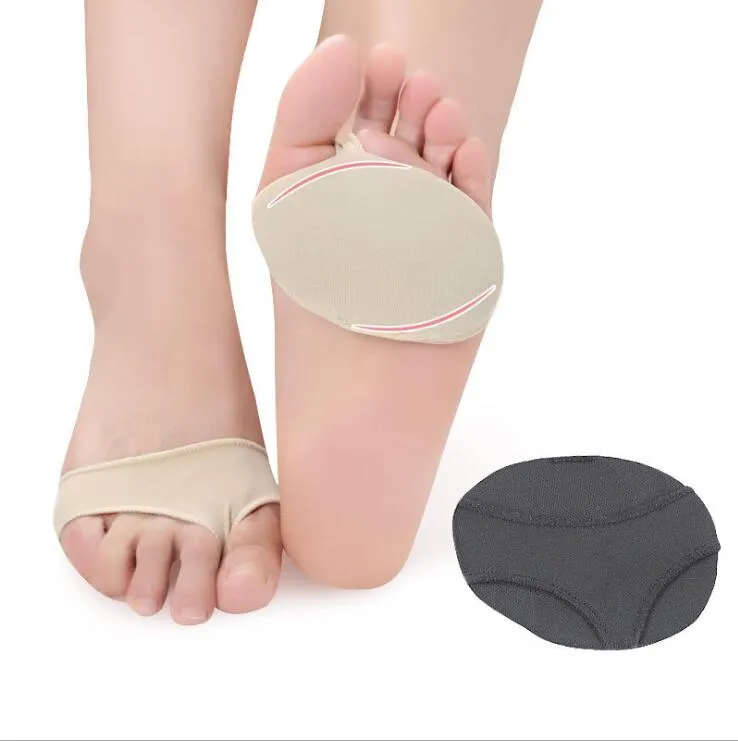 SEBS Lycra Cloth Fabric Gel Metatarsal Ball Of Foot Insoles Pads Cushions Forefoot Pain Support Front Foot Pad Orthopedic Pad Home Supplies