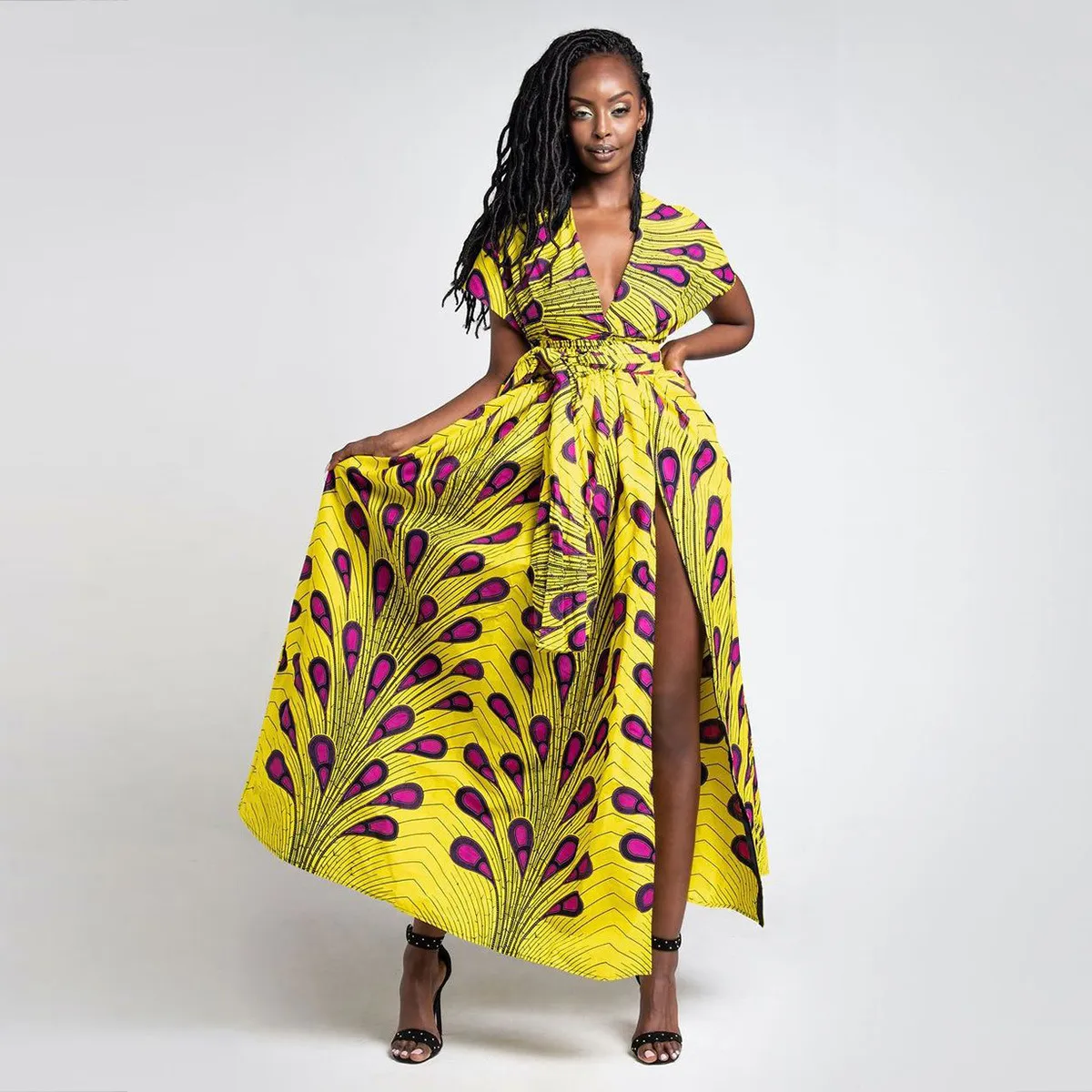 Long African Dresses Women Traditional African Clothing Dashiki Ankara Maxi Sundress Elegant Multiple Wear Batik Summer Clothes