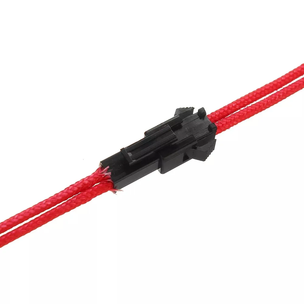 12V / 24V 40W 1M + tubo de la calefacción del calentador cabeza femenina con el Conector para impresora 3D