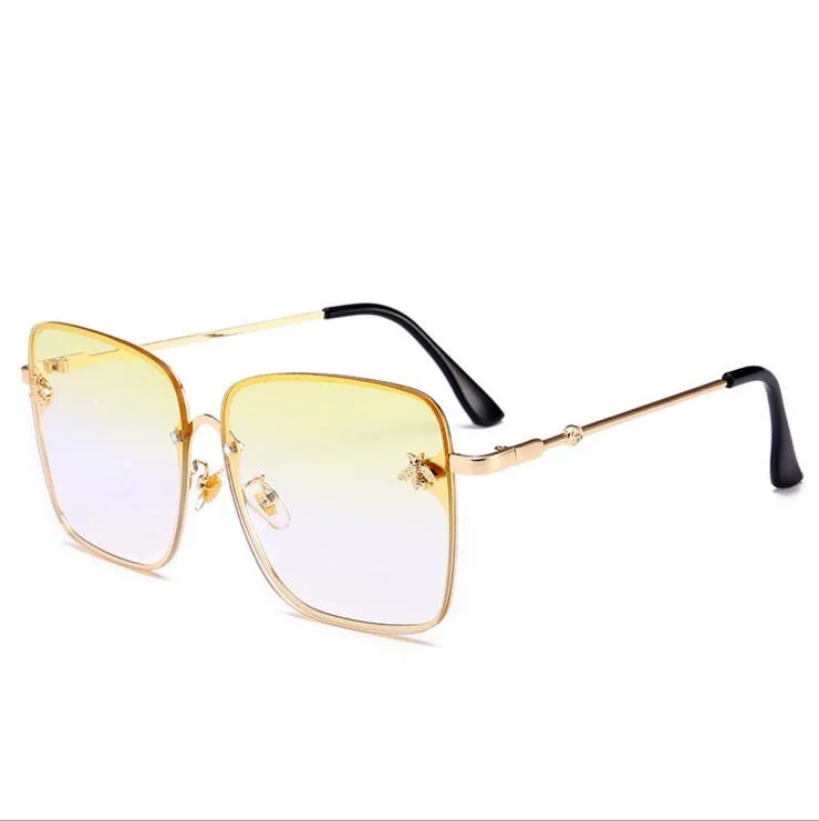 Groothandel-trending bijen zonnebril Zonnebril Bee Persoonlijkheid Nieuwe 2018 Modemerk Designer Vintage Lunettes Accessoires