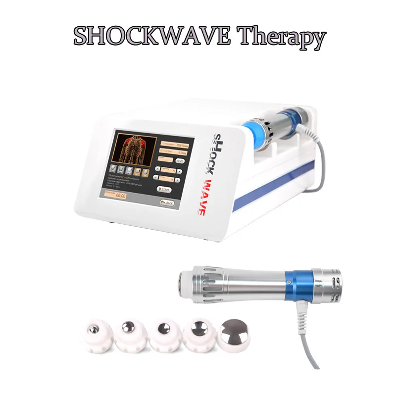 Vente top portable machine de thérapie par ondes de choc équipement de thérapie par ondes de choc extracorporelles pour les traitements ED