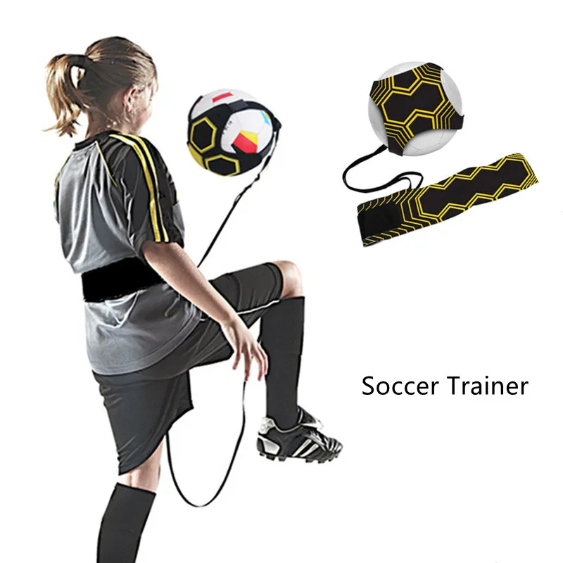 Réglable Football Trainer Ceinture Ballon De Football Jongler Sacs Football Football Équipement D'entraînement Kick Pratique Assistance 94 cm