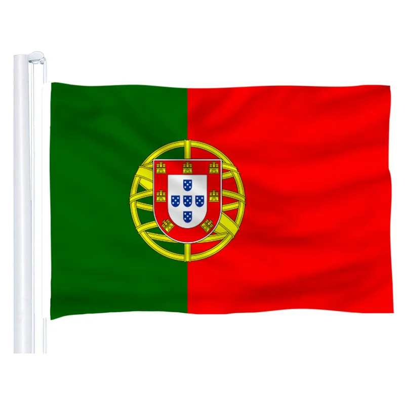 Portugal Bandeira 3 pés x 5 pés de suspensão Bandeira nacional de poliéster Egito Bandeira Outdoor 150x90cm interior para a celebração