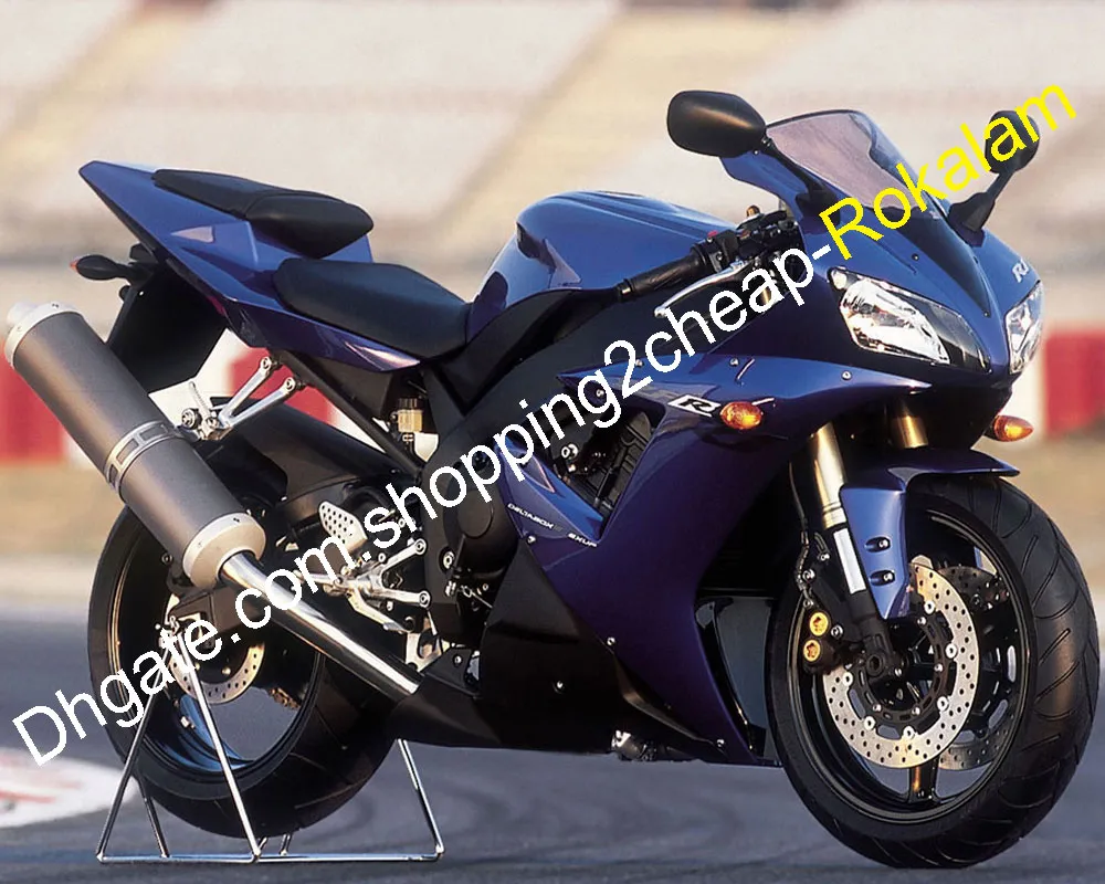 For Yamaha Fairings 02 03 YZF R1 YZF-R1 YZFR1 1000 YZF1000 2002 2003 Black Dark Blue Sports Motorcycles Fairing (Injection molding)