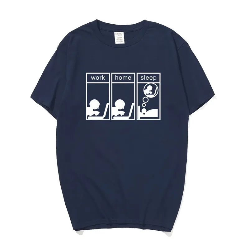 2019 Zomer Nieuwe Werk Thuis Slaap T Shirt Grappige Korte Mouw