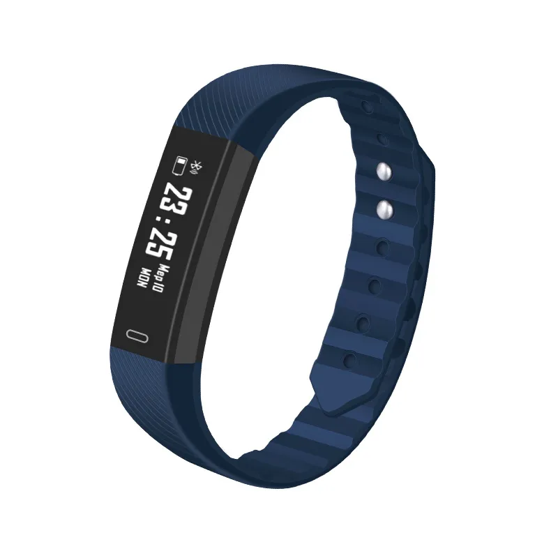 ID115HR Smart Armband Blodtryck Hjärtfrekvens Monitor Smart Watch Fitness Tracker Vattentät Passometer Armbandsur för iPhone Android