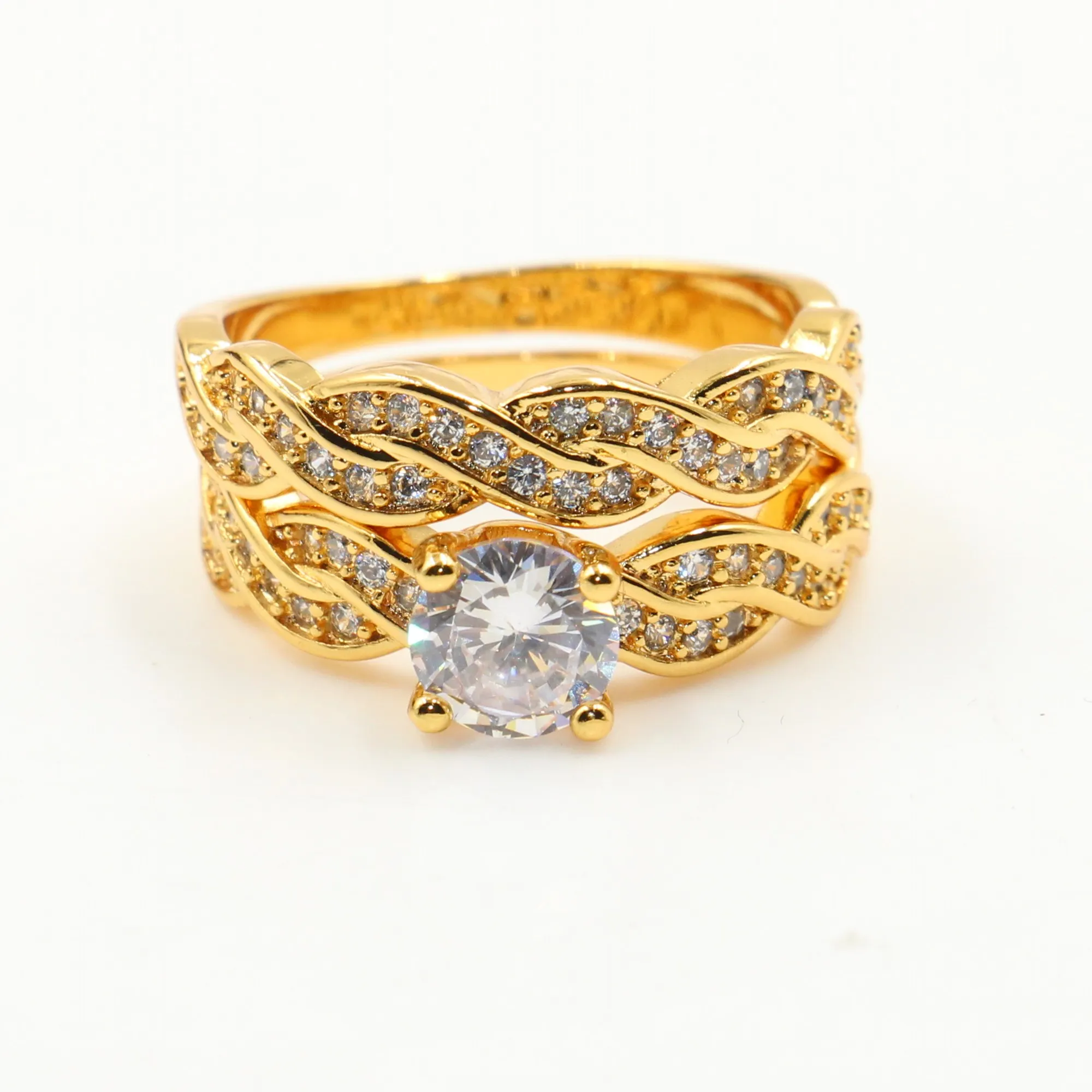 Bridal Big Gold Ring Design - Temu