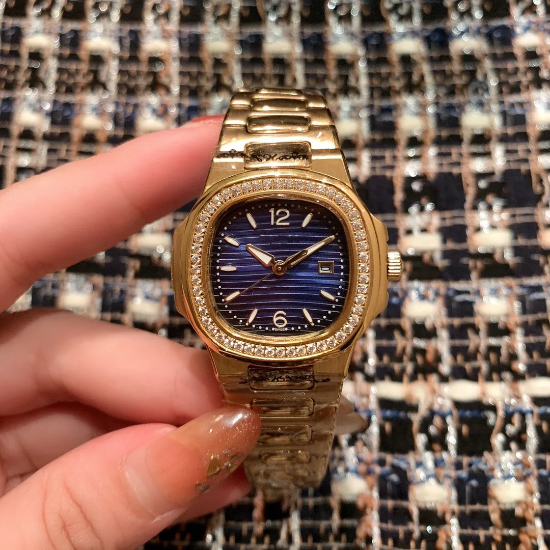 Luxury Montre DE Luxe Gold Michele Watch With Imported Quartz