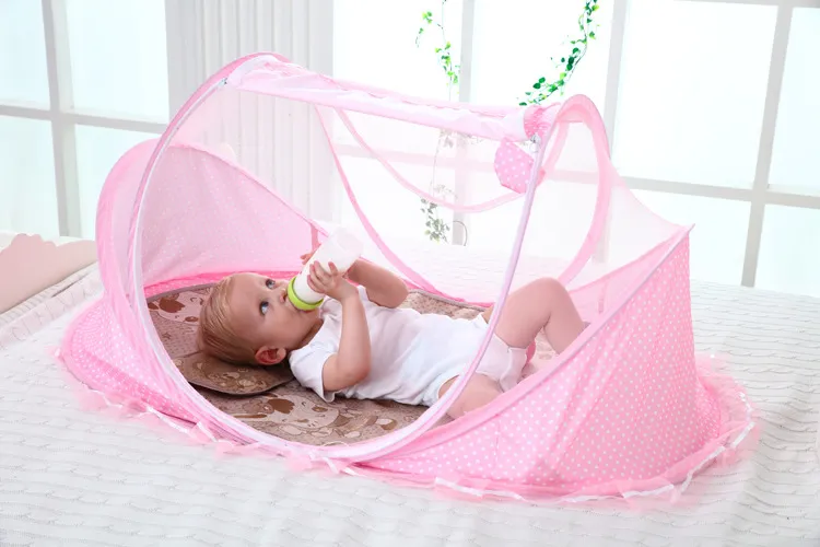 3in1 0-3 år CRIB BABY SADDING MOSQUITO NET PORTABLE FOLLABLE BABY BED CRIB MOSQUITO NETTING BOMOLL SOVE REVEL SATE SET SET