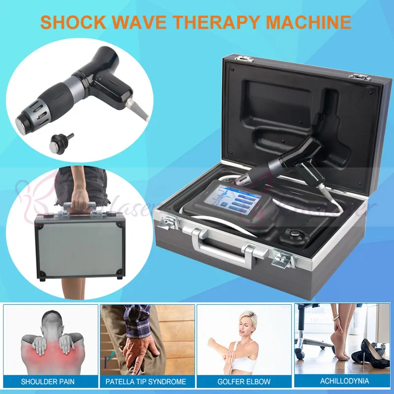 Hoge kwaliteit Draagbare Radiale Shockwave Massage Machine Fysiotherapie Schokgolftherapie op spierspasticiteit