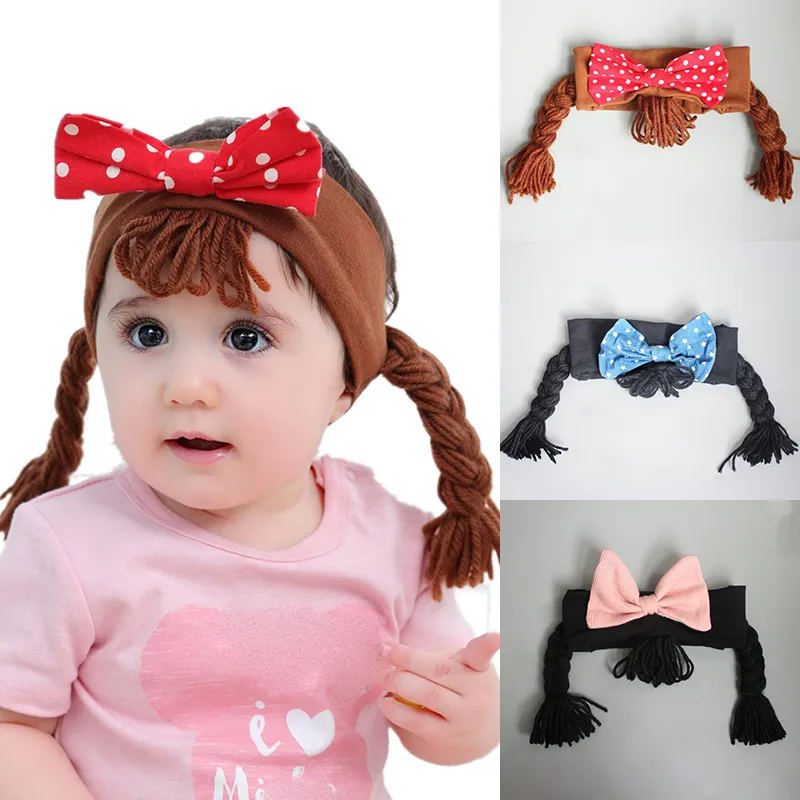 12 estilos baby men girls bow headbands crianças escorpião faixa de cabelo perucas pontas dot hairbands urso pato headband crianças acessórios de cabelo m467