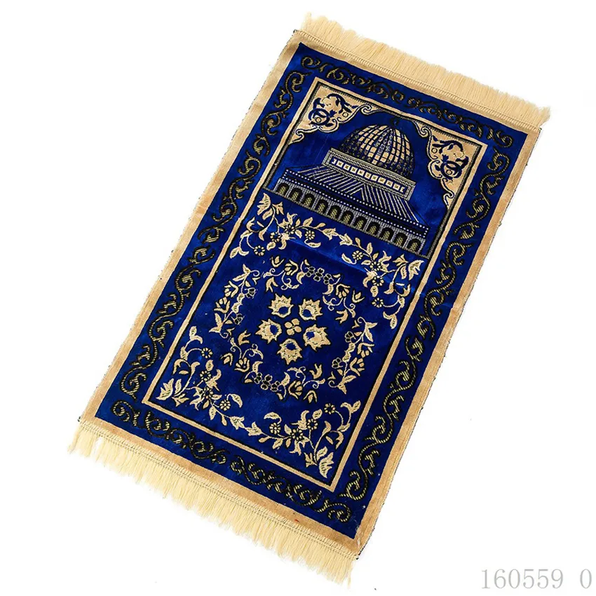 110*70cm Muslim Traditional Prayer Blanket Saudi Arab Turkish Dubai