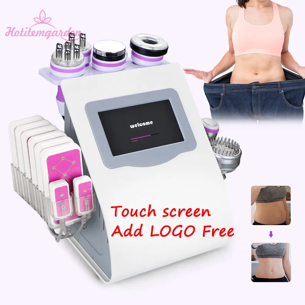 Peksk￤rm 9 i 1 40K Ultrasonic Cavitation RF Vacuum Photonmicro Current Laser Weight Loss Beauty Machine Spa