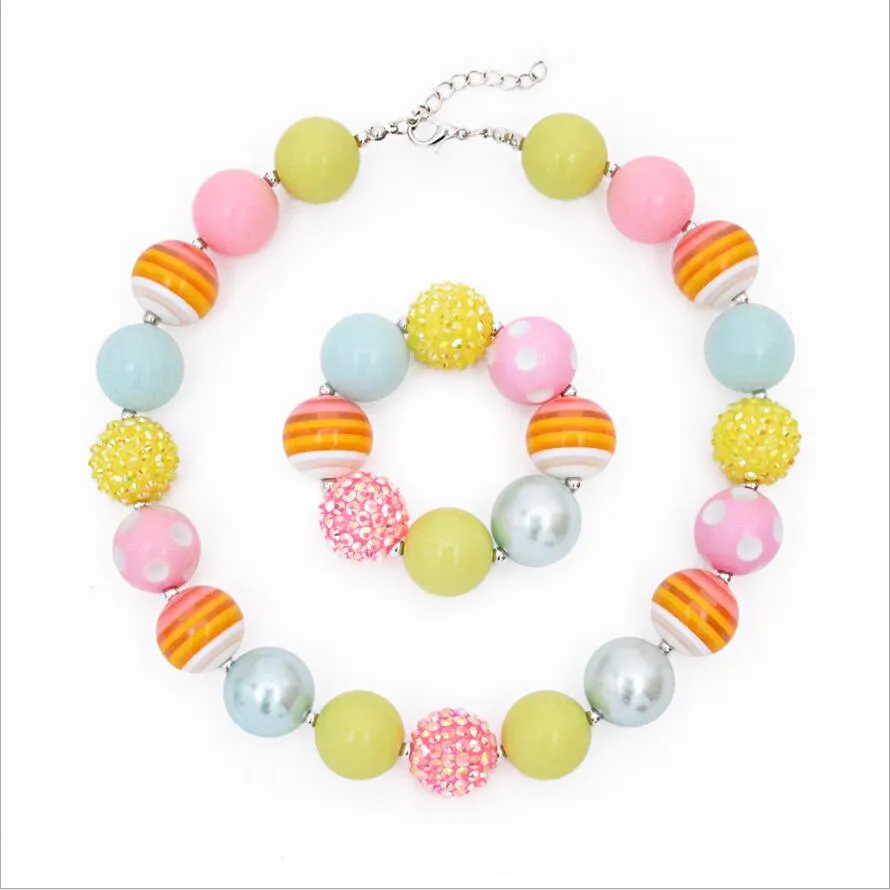 Rood Hart Charms Hars Bubblegum Kralen Ketting Armbanden voor Kinderen Meisjes Multistyle Veel Type voor Kiezen