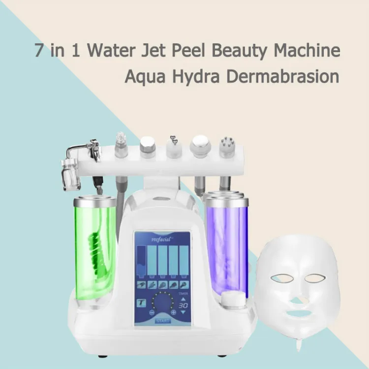 Machine de Microdermabrasion 7 en 1, refroidissement galvanique RF, Dermabrasion à oxygène, pour le rajeunissement de la peau, le nettoyage