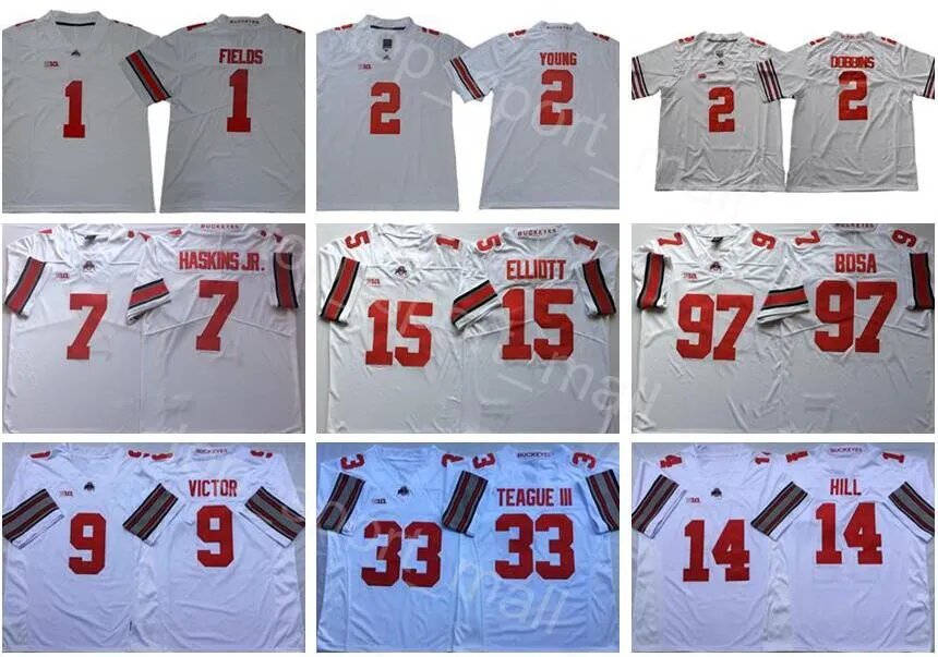 2020 NCAA Ohio State Buckeyes 1 Justin Fields Jersey JK Dobbins Chase