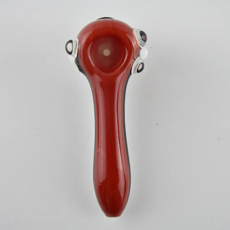 Glas Olie Burner Pijpen Roken Pijpen 4.5 "Inch Gekleurde Olie Burner Lepel Pijpen Pijp Droge Kruiden Tabak Roken Draagbare Witte Rode Handpijp