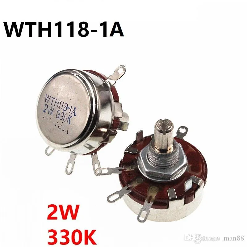 WTH118 2W 330K 단일 회전 카본 필름 전위차 전기 용접 기계 액세서리
