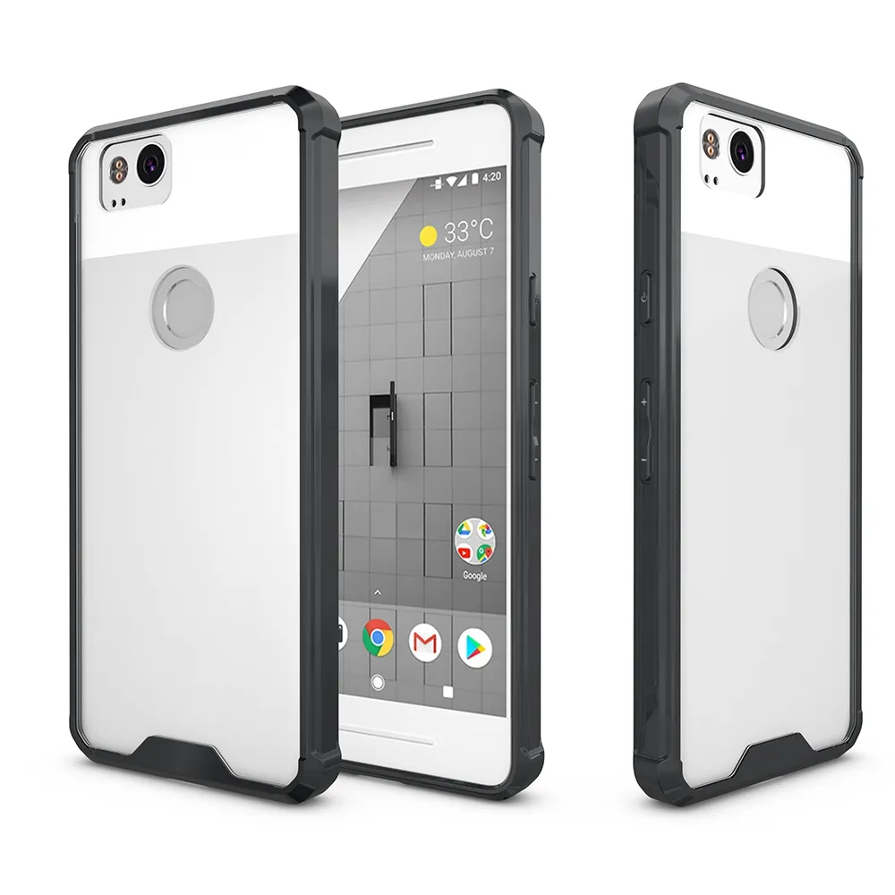 PC + TPU Shock-Proof Protection Case för Google Pixel 2