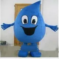 2019 Vente d'usine Blue Little Water Drop Mascot Costume pour adulte pour porter des mascottes de personnage de dessin animé à vendre