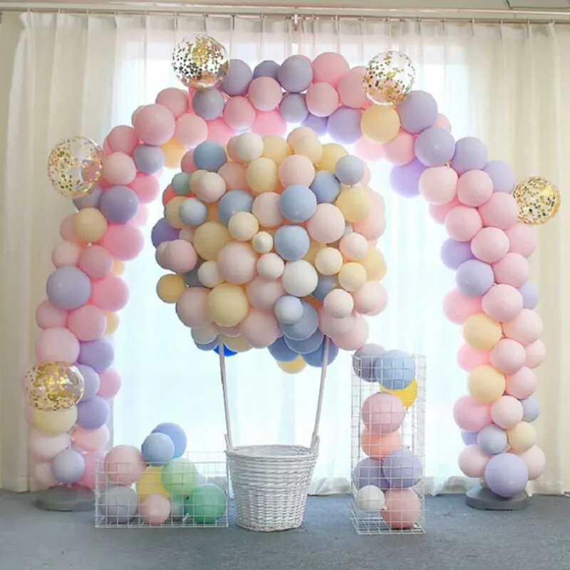 100 stücke 10inch Decor Macaron Ballons Pastell Süßigkeiten Ballons Geburtstag Party Dekorationen Baby Dusche Bunte Luftball Hochzeit Archaloons