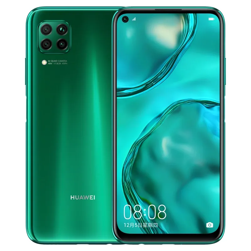 Original Huawei Nova 6 SE 6SE 4G LTE Cell Phone 8GB RAM 128GB ROM Kirin 810 Octa Core Android 6.4" Full Screen 48MP AR OTG 4200mAh Fingerprint ID Face Smart Mobile Phone