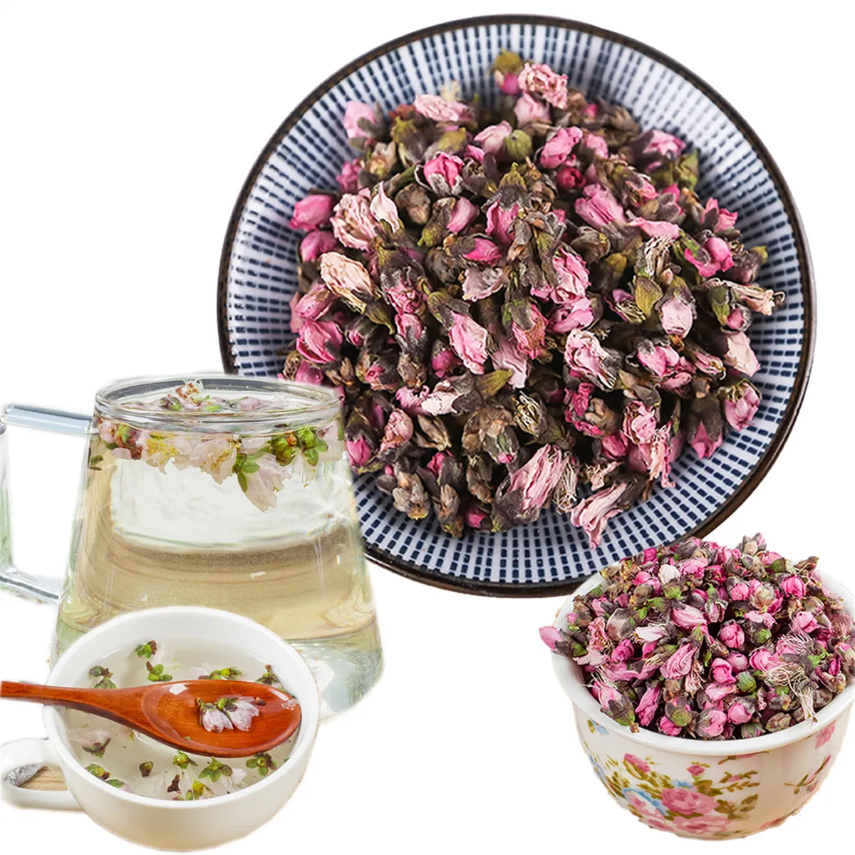 vente chaude chinoise Fleur de thé frais Peach Blossom Peach Bud séchées haut de gamme en vrac Peach Blossom soins de santé