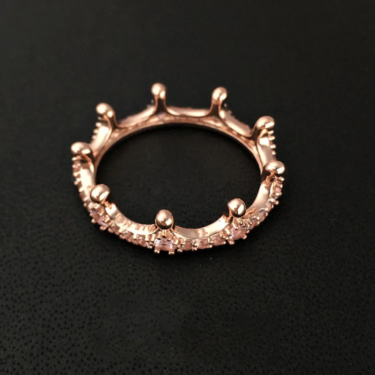 Pink enchanted crown ring pandora 2025