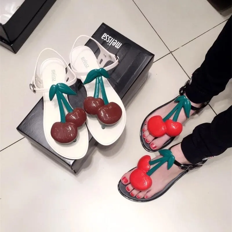 Hot Sale-2019 Nya Melissa Sandaler Kvinnor Skor Bekväma Plana Sandaler Melissa Jelly Skor Kvinnor Sandaler Hög