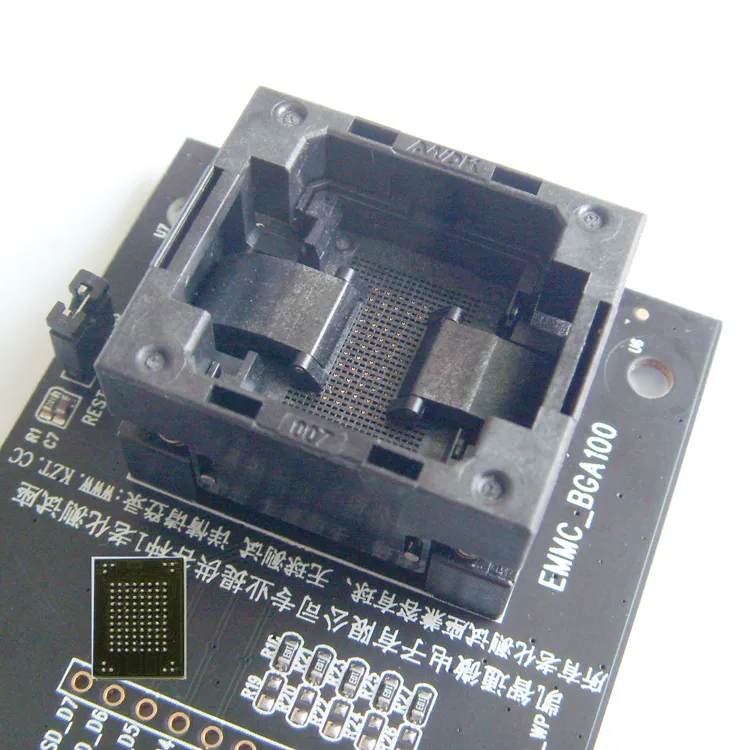 NAND Flash Okuyucu Programcı EMMC Yuvası EMCP Serisi Adaptörü EMMC.