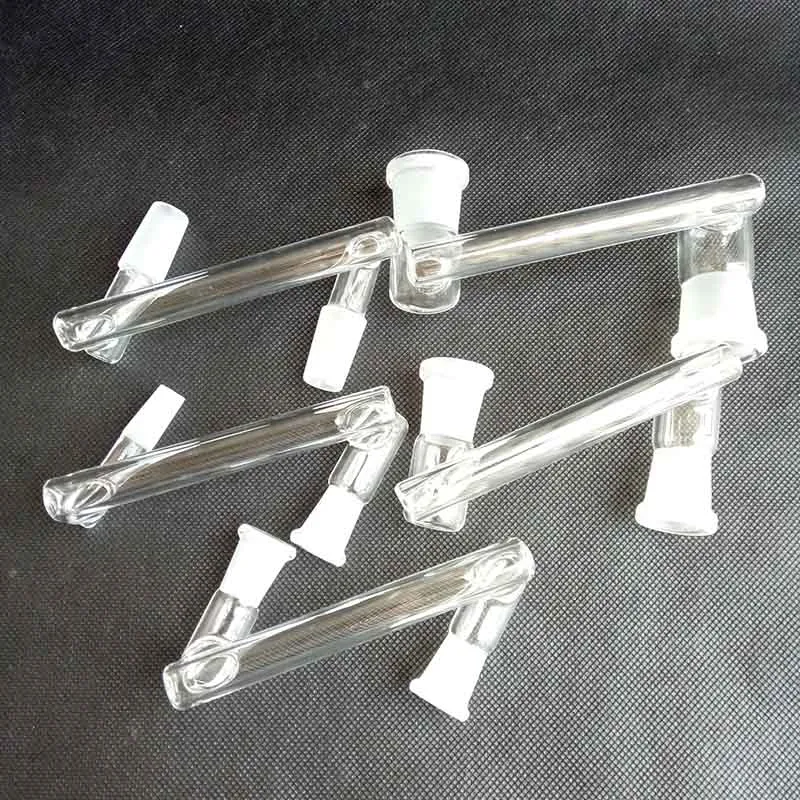 Glasfall Reclaim Catcher Drop Down Adapter Rökningsverktygstillbehör 10mm 14mm 18mm för återvinningar oljerigor Hosahs Bongs Converter 8 Styles