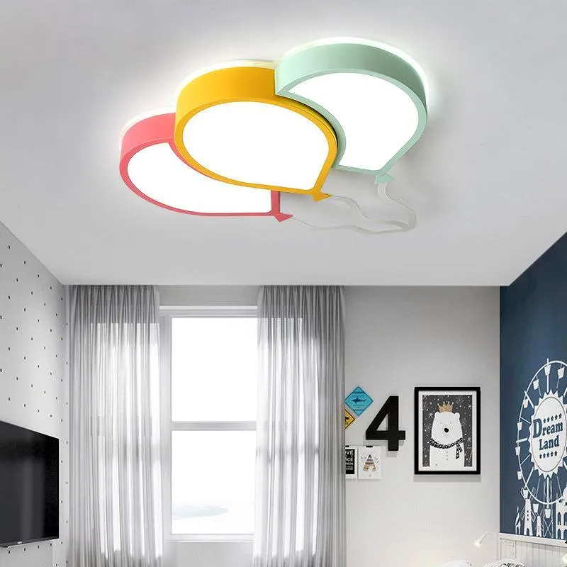 Modern LED taklampor tecknad ballong yta monterad taklampa till sovrum barn barns rum hem dekor ljus armaturer