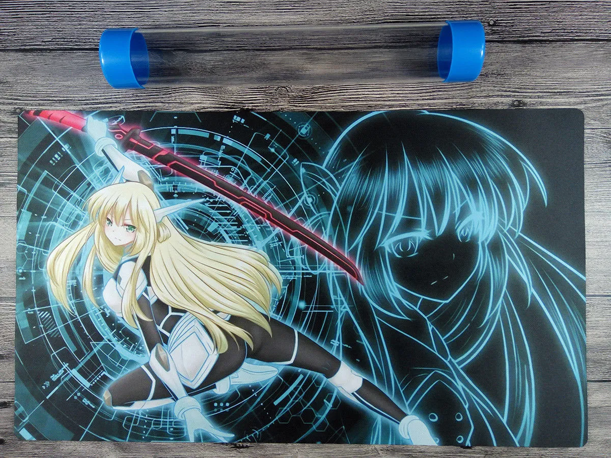 Custom YuGiOh Sky Striker Ace Raye Trading Card Game Mat Imperium Duelist Playmat With Free Tube