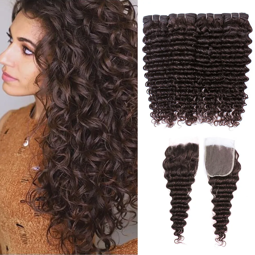 Curly hair extensions with closure outlet
