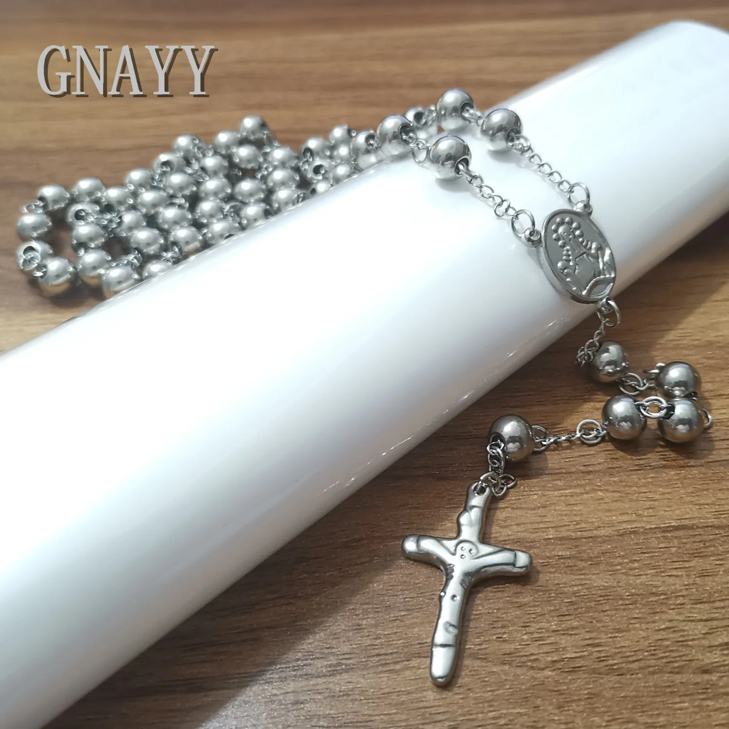Stainless Steel Bead Saint Benedict Rosary Beads Small Rosary Necklace by  Unbreakable Rosaries - Etsy