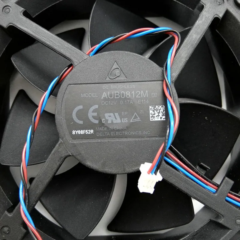 Nieuwe Originele Delta AUB0812M E114 DC12V 0.17A 8 CM 80*80*25 MM voor Projector koelventilator