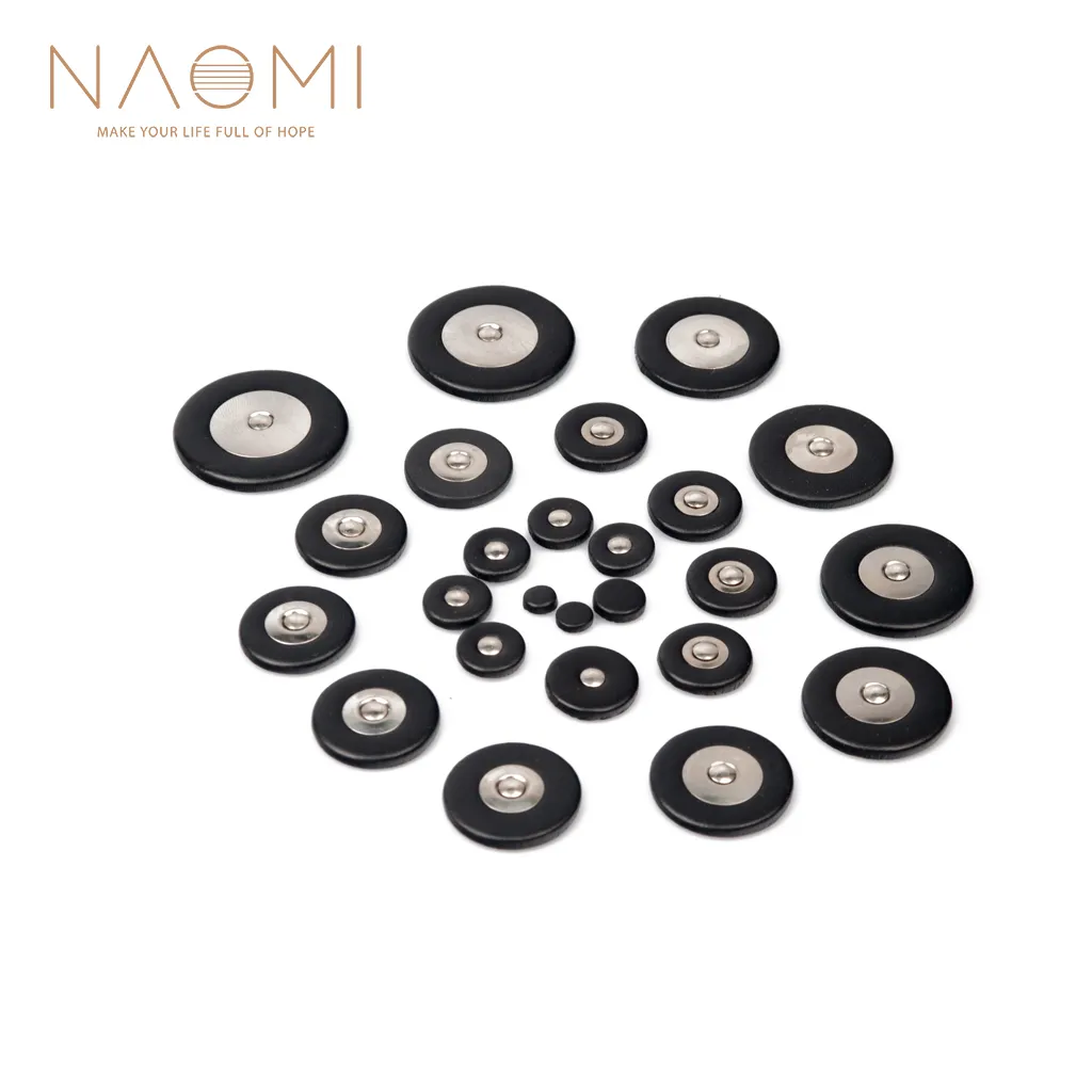 NAOMI Alto Saxophone Pads Sax Leather Pads Replacement For Alto